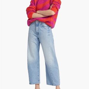 Mother The Half Pipe High-Rise Straight-Leg Ankle Jeans in This is How I Roll 27